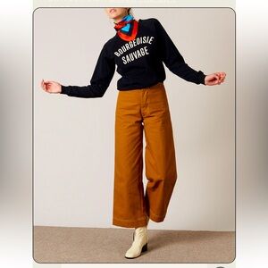 CLARE V. BOURGEOISIE SAUVAGE SWEATSHIRT SIZE XS